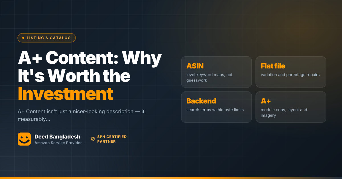 A+ Content: Why It's Worth the Investment