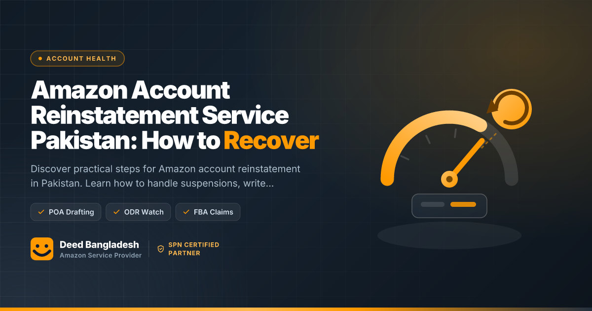 Amazon Account Reinstatement Service Pakistan: How to Recover