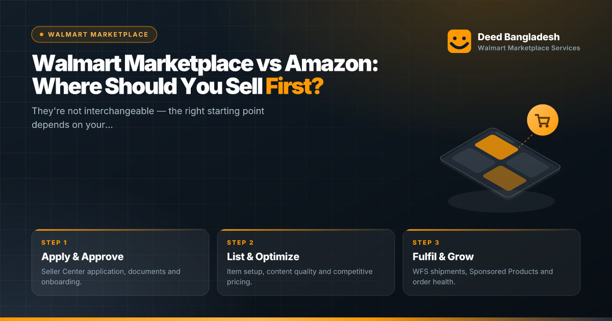 Walmart Marketplace vs Amazon: Where Should You Sell First?