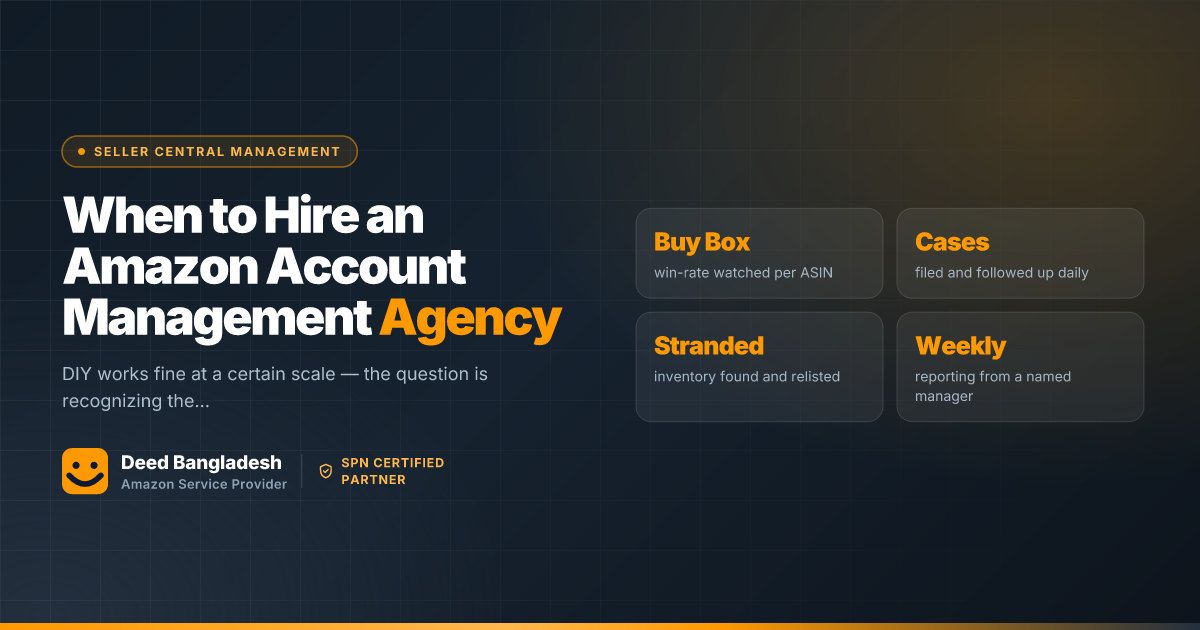 When to Hire an Amazon Account Management Agency