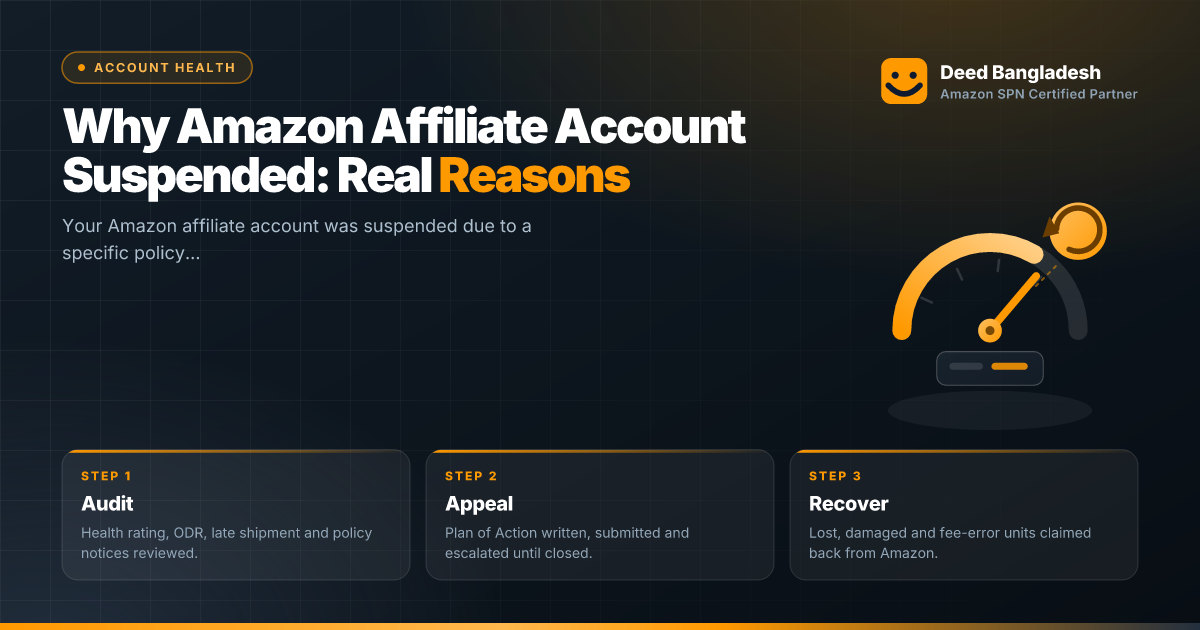 Why Amazon Affiliate Account Suspended: Real Reasons